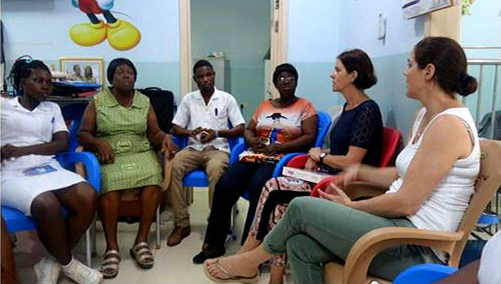 Meeting with nurses, Accra 2016