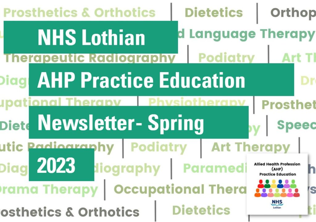 NHS Lothian AHP Newsletter - Spring 2023