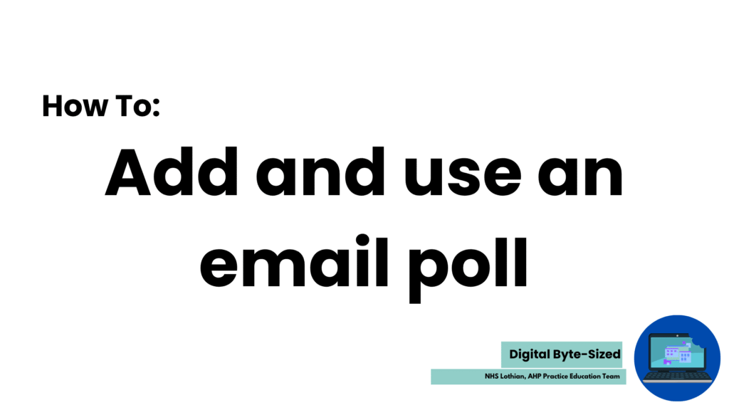 DBS thumbnail How to Add and use an email poll