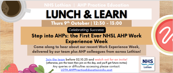 Lunch and Learn Celebrating Success Step Into AHPs
